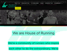 Tablet Screenshot of houseofrunning.com